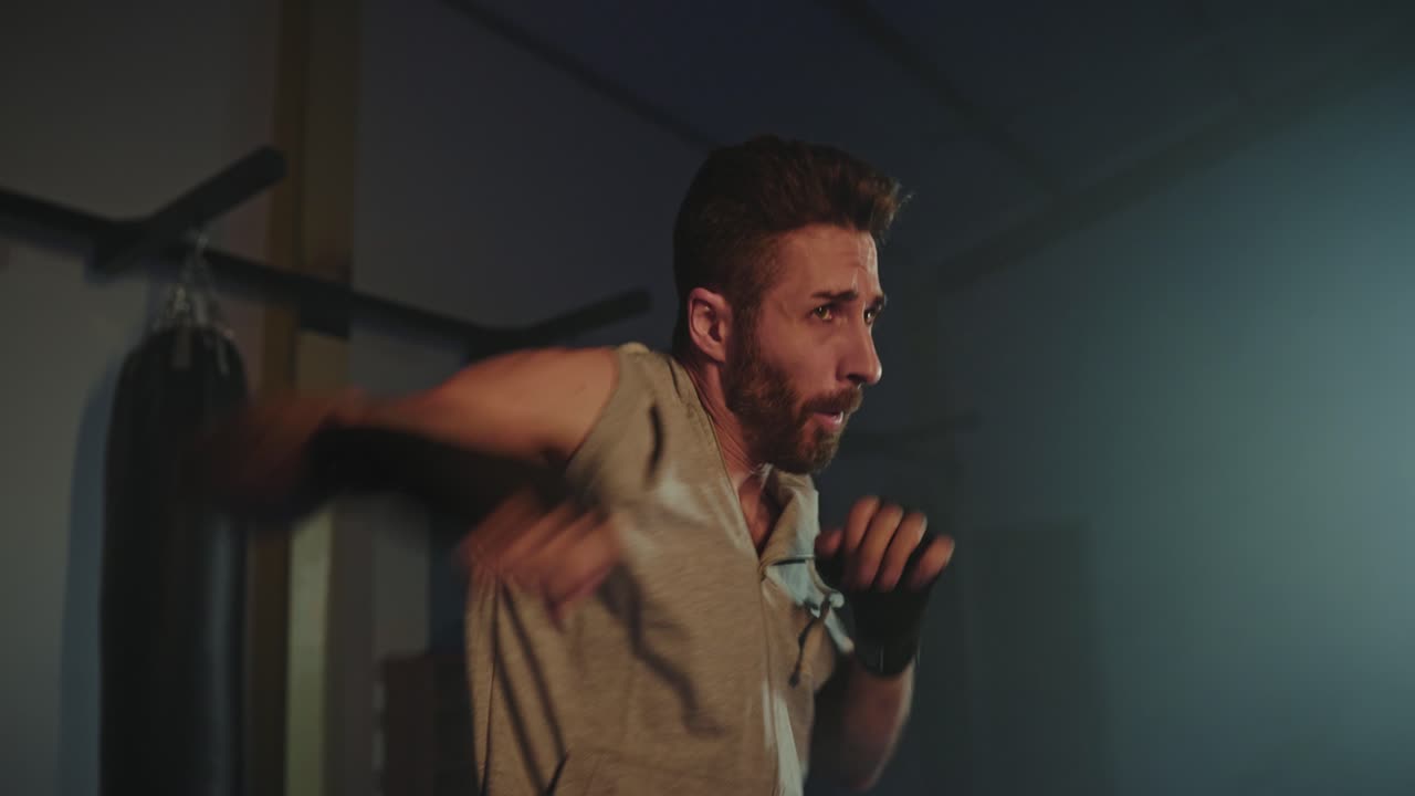 남자 권투 훈련