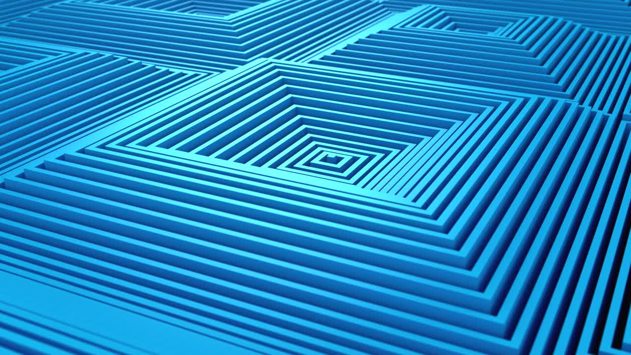 los cuadrados formaron una onda