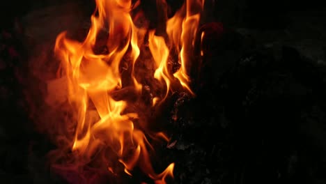 movimento de fogo quente queima lixo