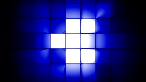 luz de destello cuadrada azul