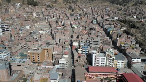 a-Wide-view-of-Puno,-Perù,-Titicaca-lake