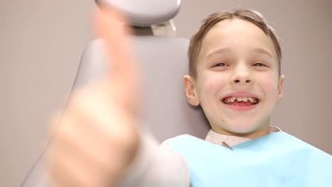boy at the dentist