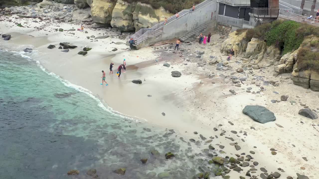 캘리포니아 남부 라홀라 코브의 공중 전망