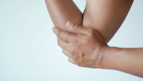 man with elbow pain pain relief concept