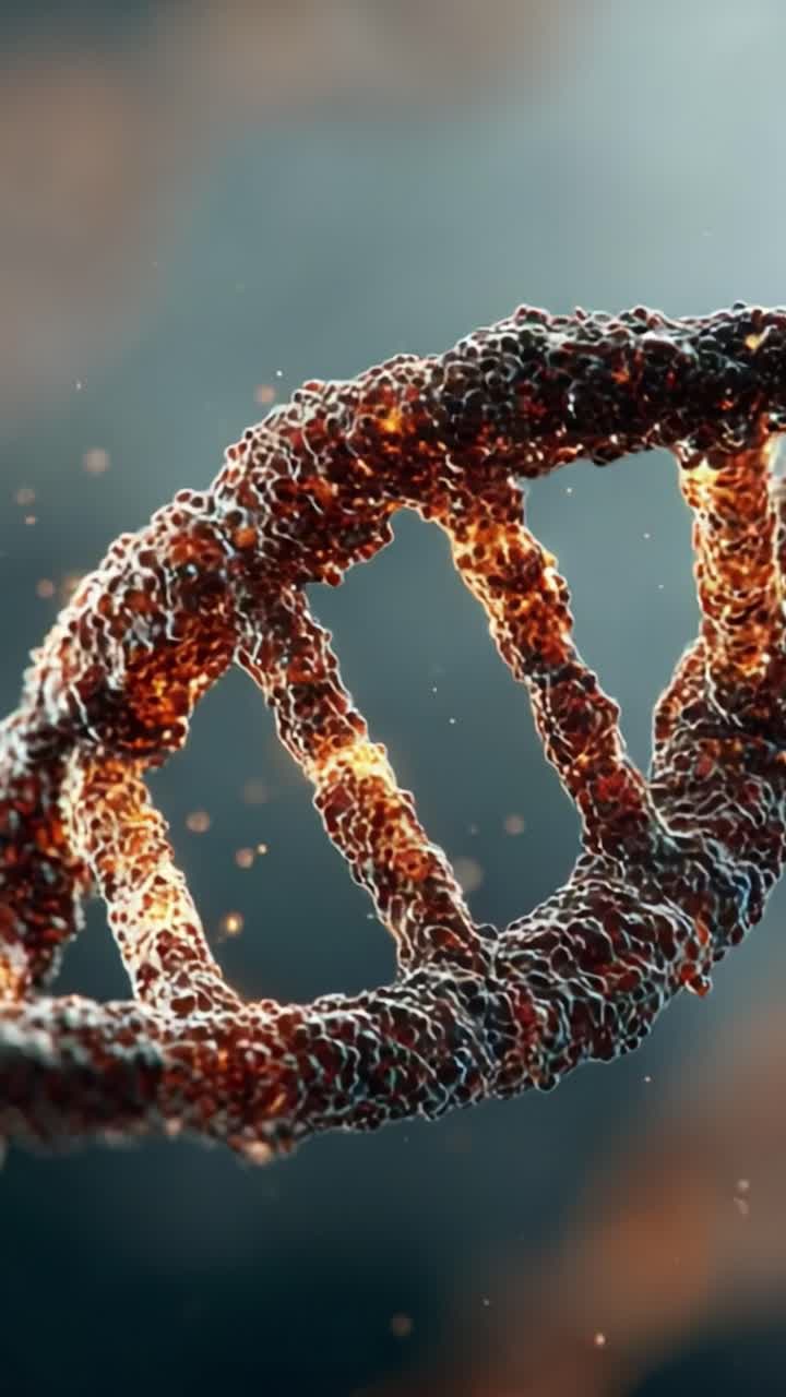 Un'esplorazione vivida della struttura del DNA: illuminare la complessa bellezza del materiale genetico in una straordinaria visualizzazione digitale