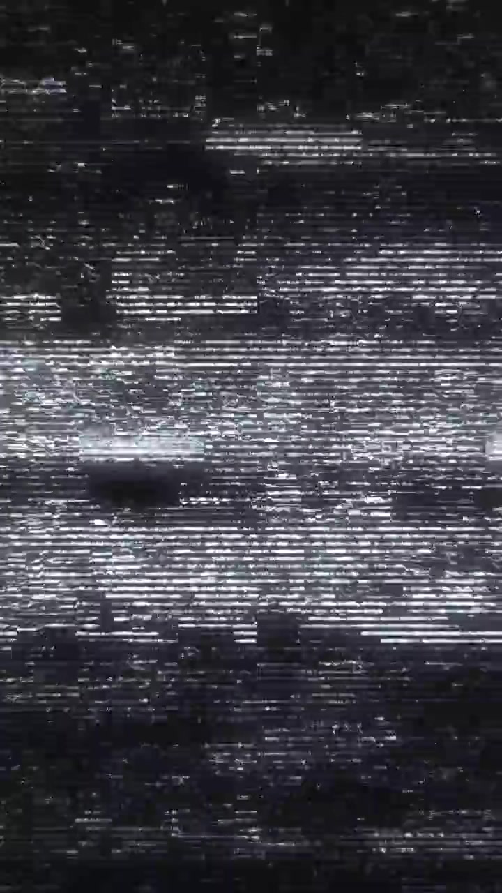 Flickering TV Static Noise and Glitch Effect