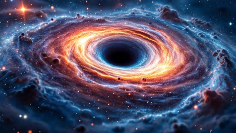 black hole in space