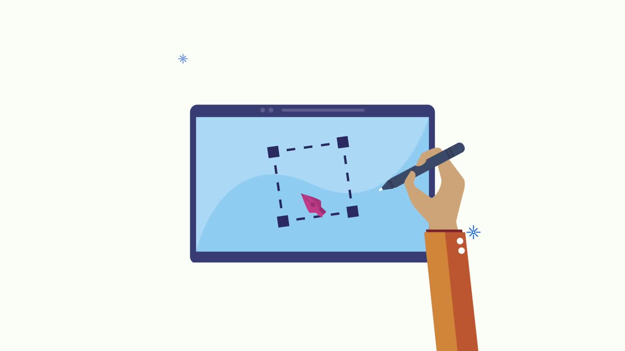 태블릿 기기와 함께 창의적 인 과정