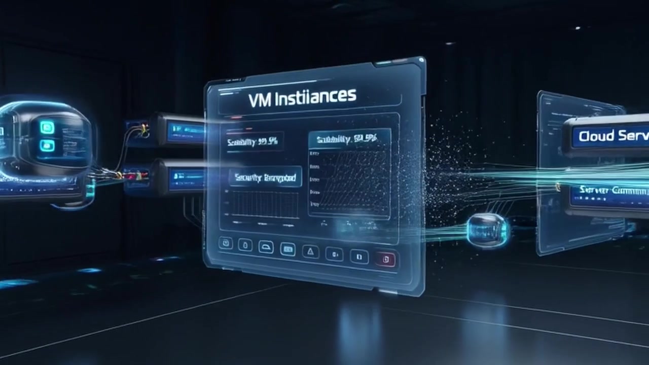 Digital Visualization of Cloud Computing Infrastructure and Virtual Machine Instances