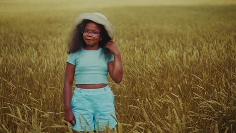 girl in a wheat field
