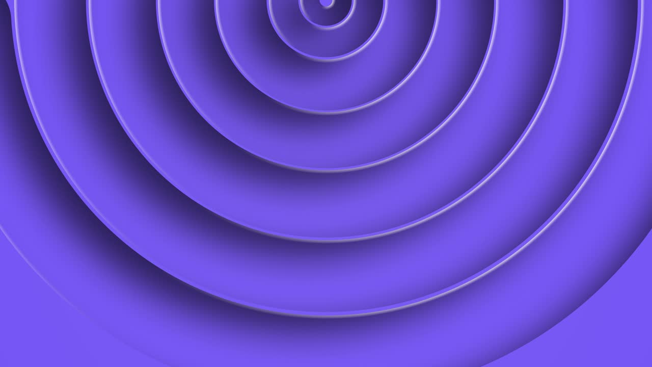 círculos espirales abstractos con el efecto de torsión y desenroscamiento. anillos azules animación 3d