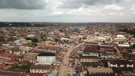 lagos unpaved road with less traffic