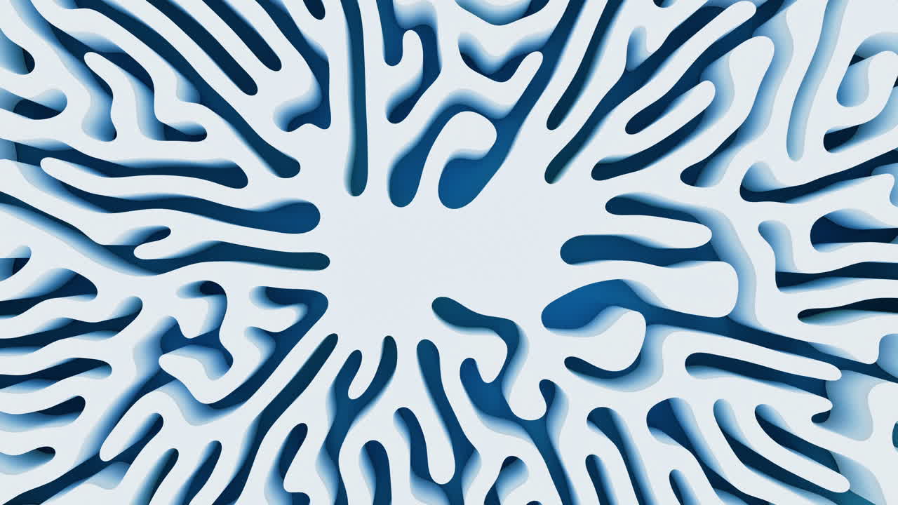 líneas abstractas y líneas curvas, renderización 3d.