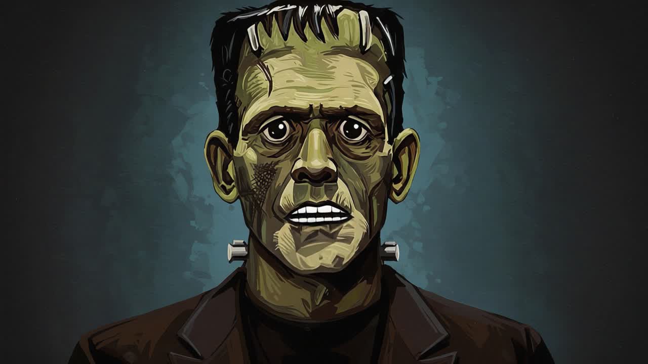 Transformation of a Classic Monster: The Eerie Evolution of a Distinctive Creature Captured in Two Dramatic Frames, Showcasing Its Expressive Features and Haunting Aura