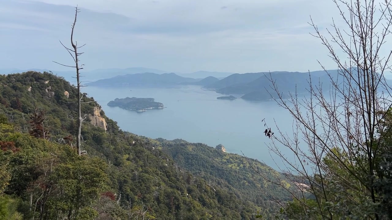 Scenic View from Mt Misen Miyajima Hiking Trail
