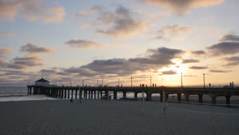 manhattan pier sunset