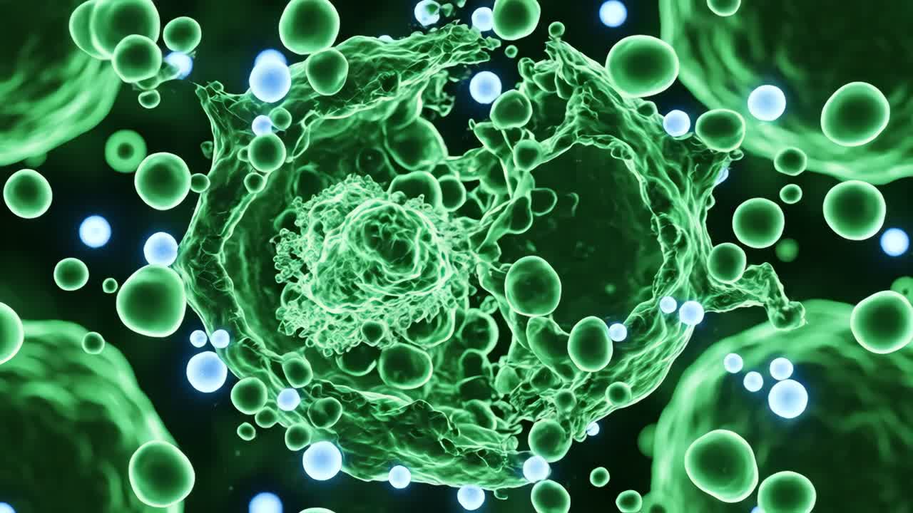 Microscopic View of Cells and Viruses