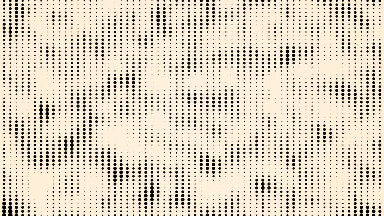 animación dinámica de medio tono negro, fondo sin costuras de 4k