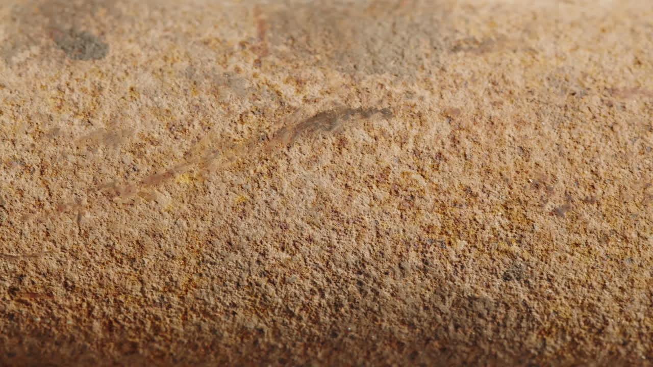 Close-up of Rusty Metal Pipe Texture