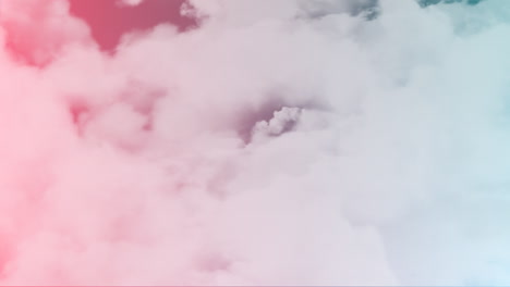 animación del cielo lleno de nubes en movimiento