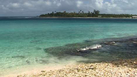 beautiful turquoise waters of the fanning island atoll, republic of kiribati