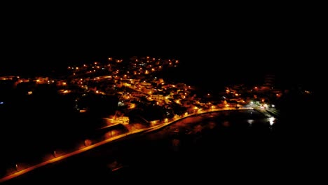 aerial view of las playitas spain at night