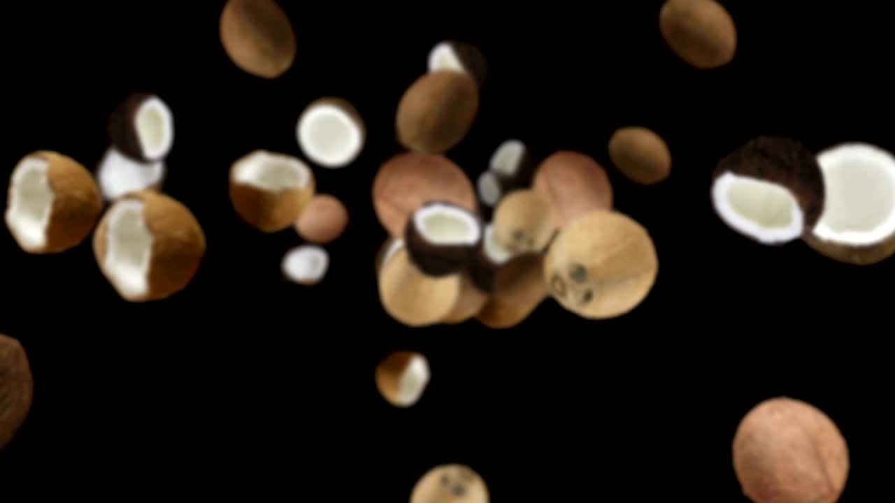 떨어지는 코코 배경, 루프, 알파 채널