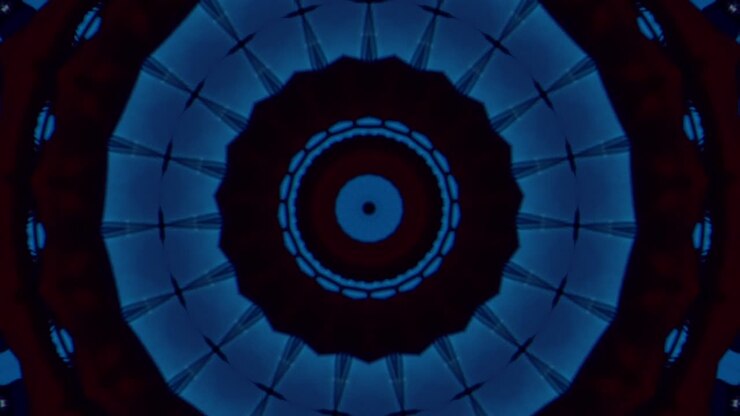 4K abstract background. Dynamic moving fantasy loop. Kaleidoscope.