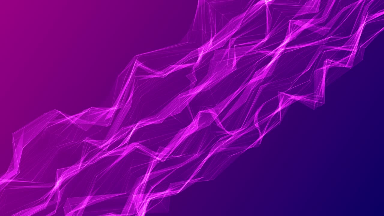 fondo abstracto superficie ondulante geométrica poligonal púrpura sobre un fondo azul.