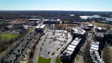 davidson-nc,-north-carolina-businesses-aerial