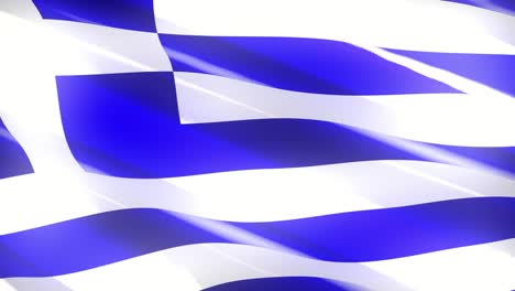 60fps shiny holiday greece flag  waving, 3d 4k uhd seamless looping animation
