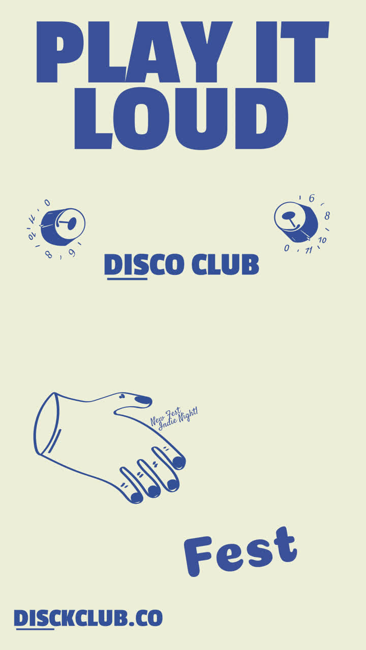 Play it Loud Disco Club Fest Poster