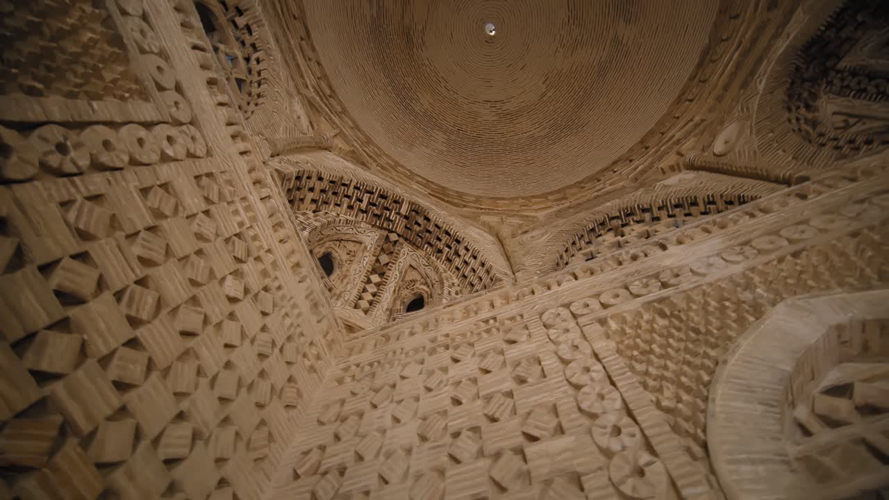 Bukhara Uzbekistan inside of Ismail Somoni Mausoleum