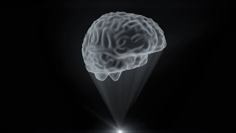 holograma cerebral proyector de proyección holográfica de ciencia ficción médico tecnología bucle 4k