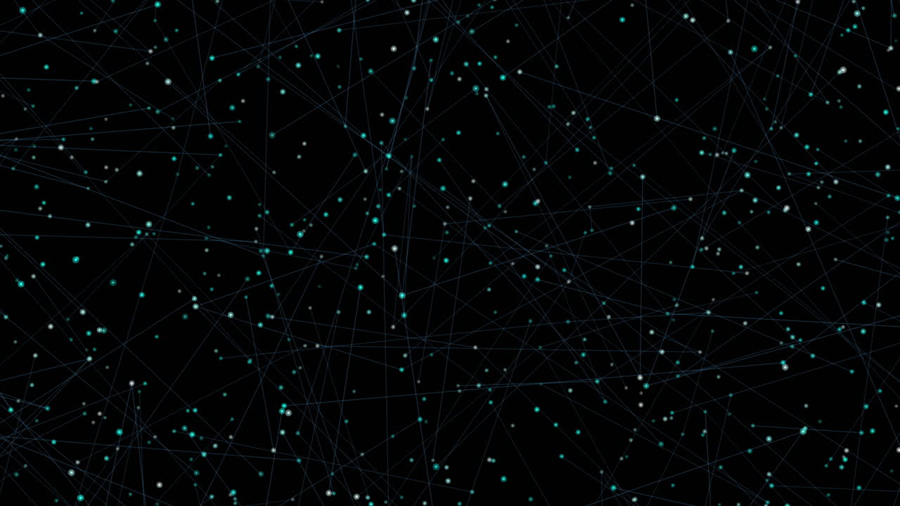 Abstract chaos neon sphere with glitters in dark galaxy