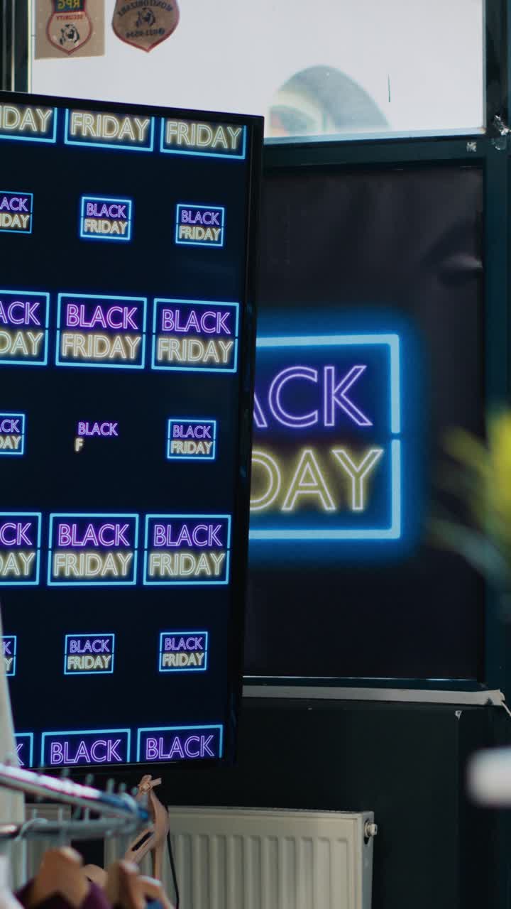 Video verticale Promozione Black Friday giorno di shopping