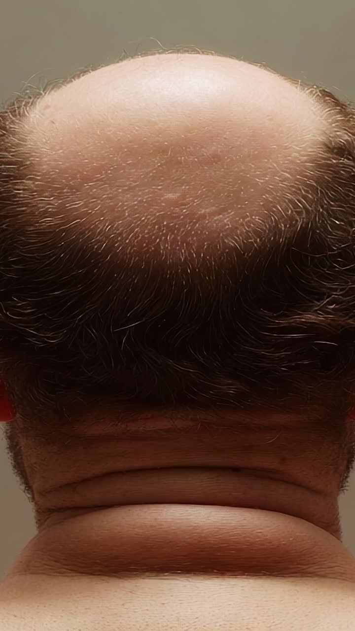 Exploring the Characteristics of Bald Heads: A Close-Up Perspective on Scalp Texture and Hair Growth Patterns