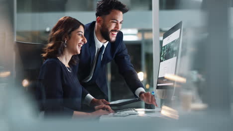 business team collaborating in modern office