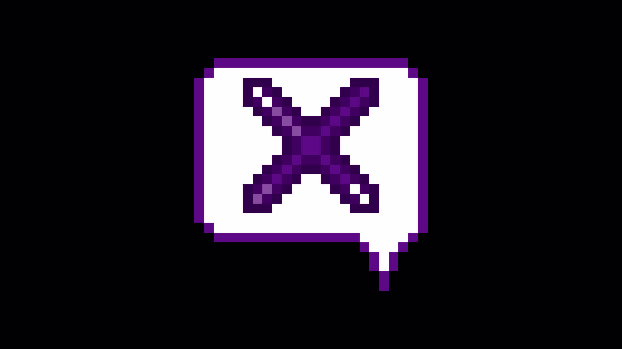 Pixel art animation icon speech bubble cross mark (7)
