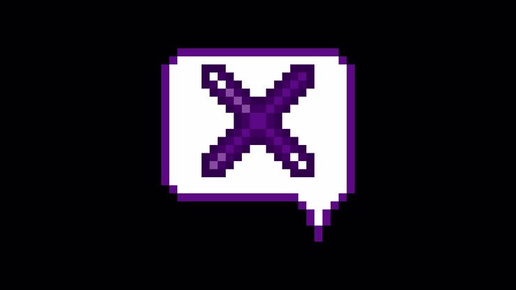 Pixel art animation icon speech bubble cross mark (7)