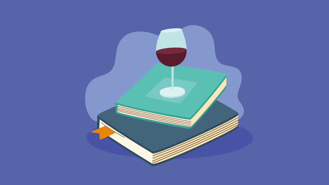 vino y libros