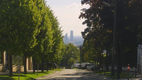 vista hacia el centro de la ciudad de viena