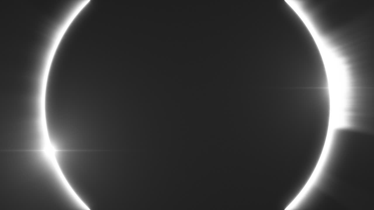 완전한 일식, 달 뒤의 태양, 클로즈업