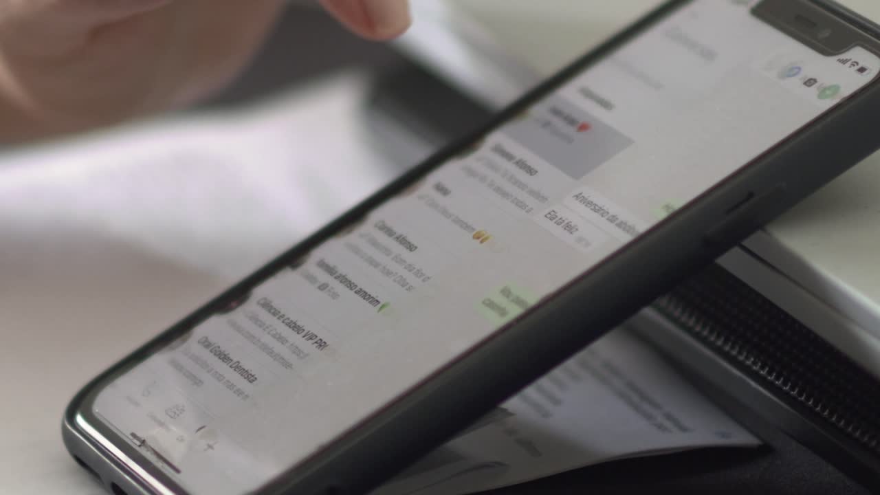 Message contact list, communication history, digital text information