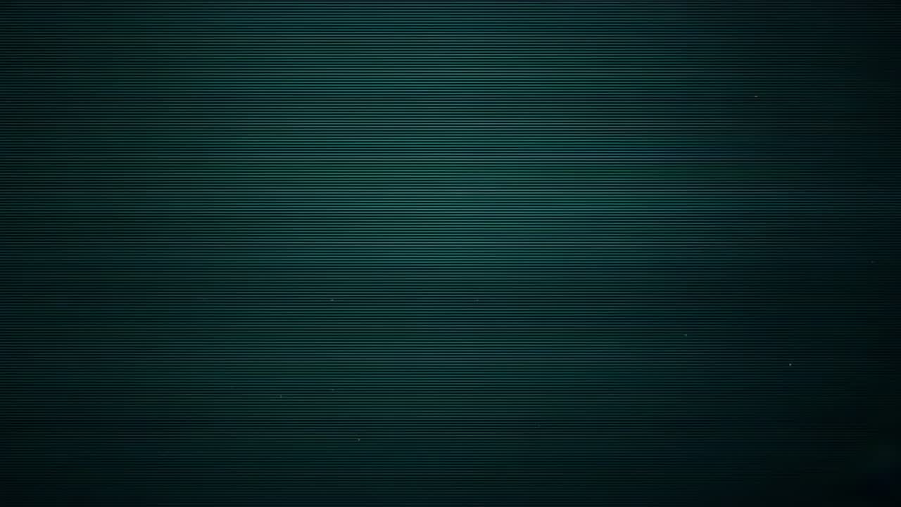 Looping digital glitch pattern covering blank screen, creating frozen signal effect