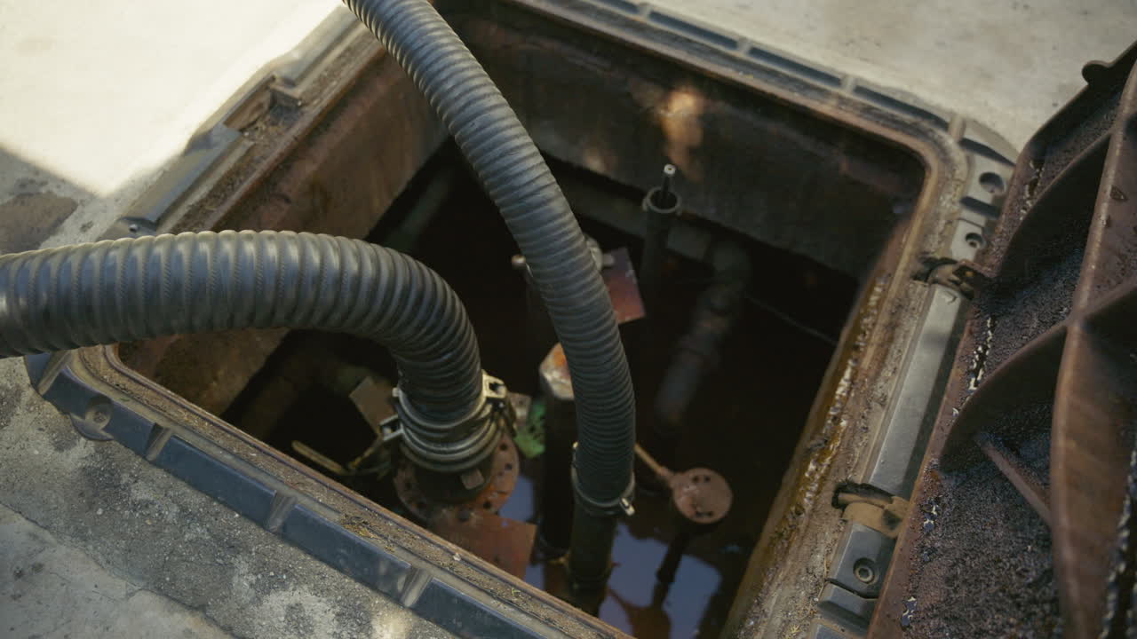 Airport fuel tank refueling pipe due to fuel crisis shortage
