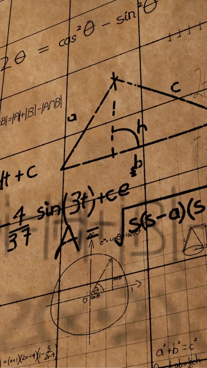 Mathematical equations and figures 4k