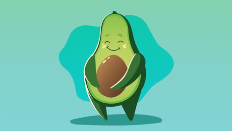 fresh avocado vegetable character