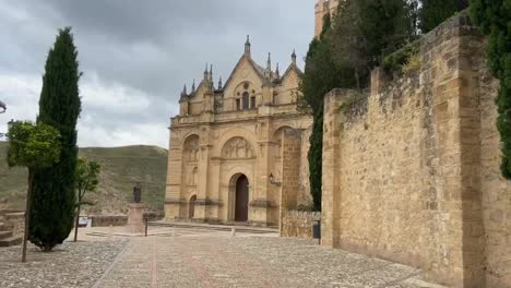 Timelapse-of-the-tourist-area-of-Antequera-in-Malaga-a-town-in-Spain