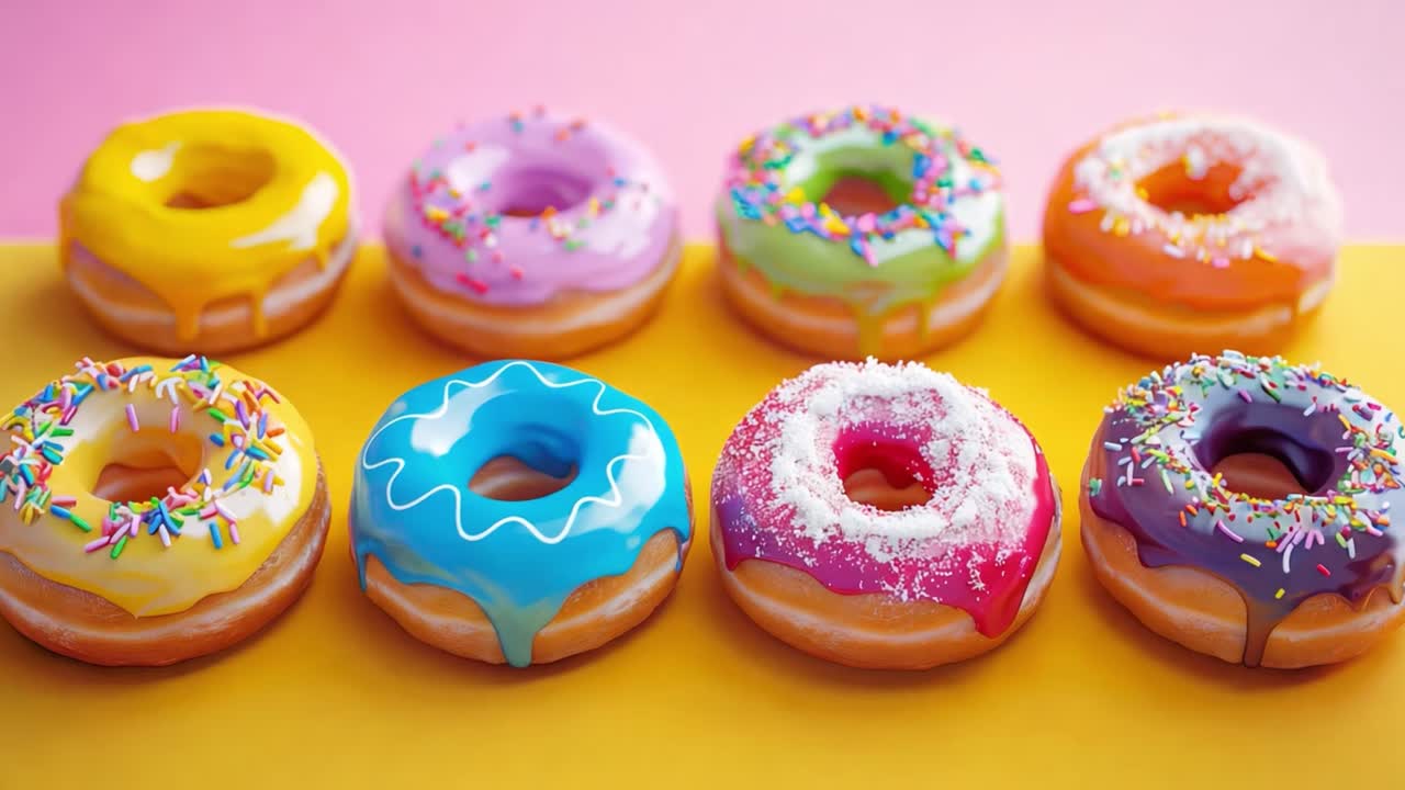 Colorful and Delicious Donuts